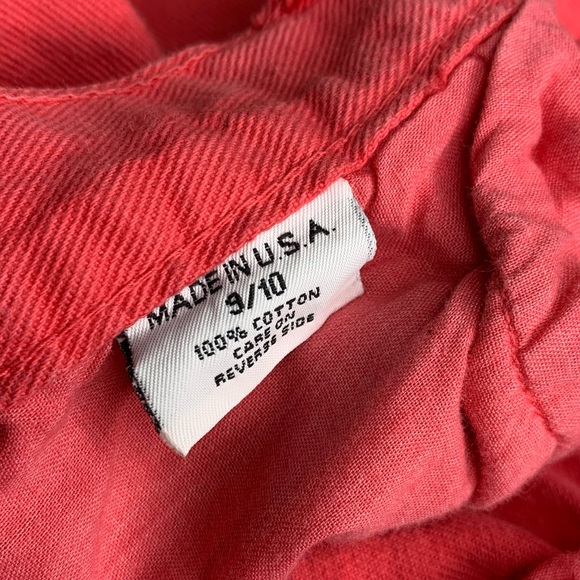 Vintage Pink High Rise Cut Off Jean Short Junior 9 - Picture 5 of 6